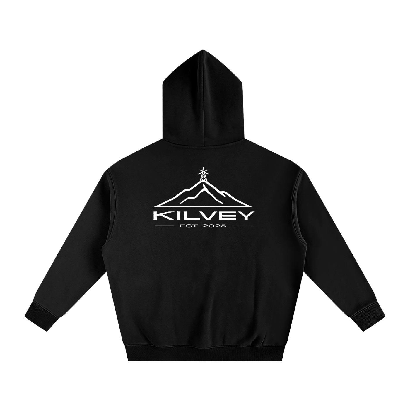 Essential Hoodie - White Text